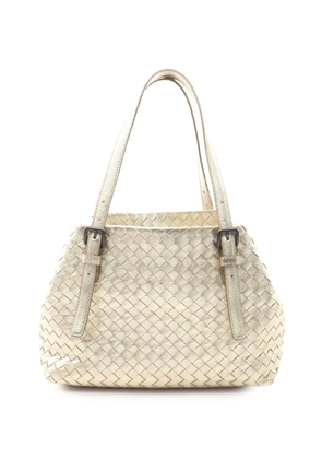 Bottega Veneta Pre-Owned 2012-2026 Small Metallic Nappa Intrecciato Cesta tote bag - Gold
