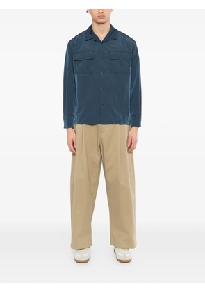 SPORT b. by agnès b. open-collar pocket shirt - Blue