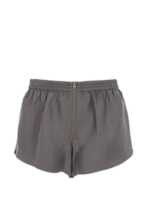 Alexander Wang elasticated zip shorts - Grey