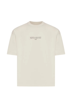 Off-White slogan-print T-shirt - Grey