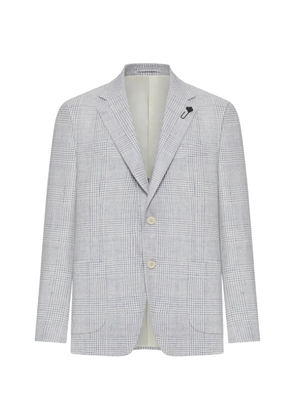 Lardini plaid-check blazer - Blue