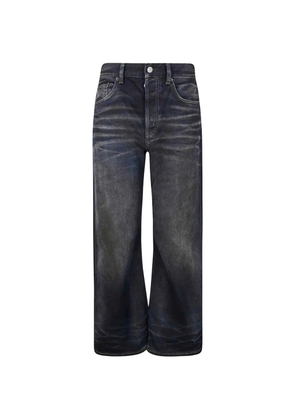 Acne Studios whiskering-effect jeans - Blue