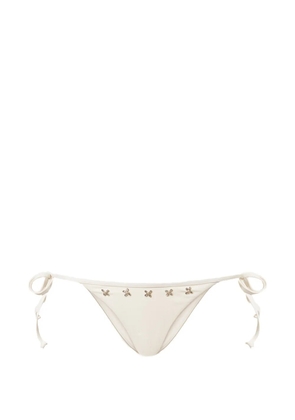 TWINSET embroidery bikini bottom - White