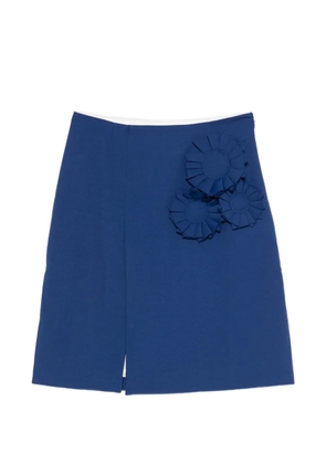 Baum Und Pferdgarten Siena floral-appliqué mini skirt - Blue