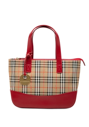 Burberry Pre-Owned 2000-2017 Haymarket Check Canvas tote bag - Brown