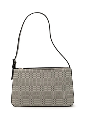Burberry Pre-Owned 2000-2017 Tonal Check Canvas shoulder bag - Black