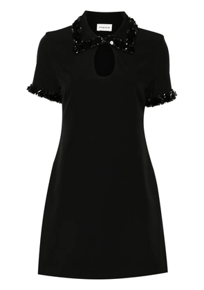 P.A.R.O.S.H. embroidered mini dress - Black