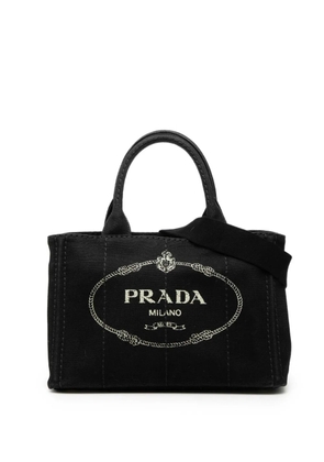Prada Pre-Owned 2000-2013 Small Canvas Canapa Logo satchel - Black