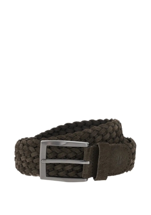 Boggi Milano woven suede belt - Brown