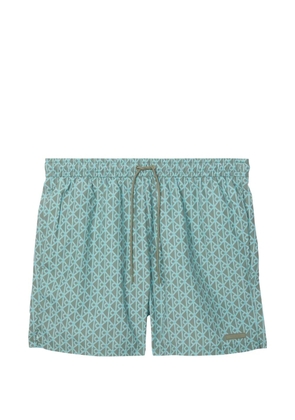 Calvin Klein geometric-print swim shorts - Blue