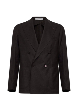 Tagliatore double-breasted peak-lapel blazer - Brown