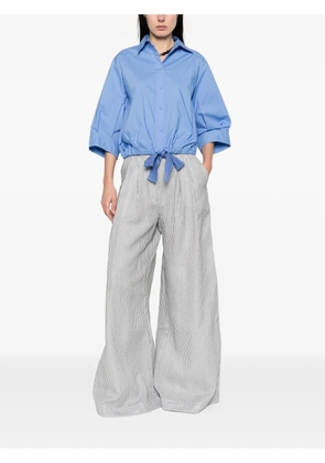 Forte Forte bow cotton shirt - Blue