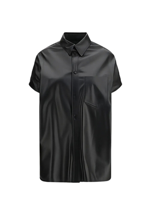 Balenciaga pocket mini shirt dress - Black