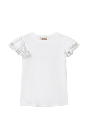 TWINSET lace short-sleeves T-shirt - White