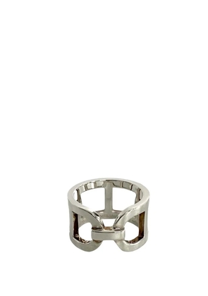 Hermès Pre-Owned 2020-2025 Medium Sterling Silver Ever Chaine d'Ancre ring