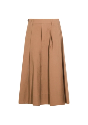 Brunello Cucinelli pleated midi skirt - Neutrals