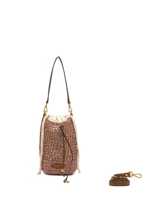 GIANNI CHIARINI Nefeli woven cross bodybag - Pink