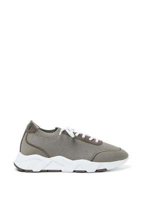 Peserico panelled sneakers - Brown