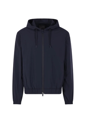 Herno hooded zip coat - Blue