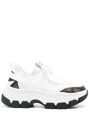 GUESS USA logo-panelled sneakers - White