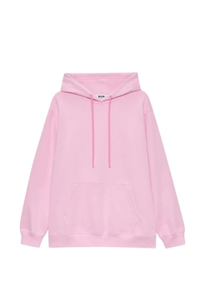 MSGM logo-print hoodie - Pink