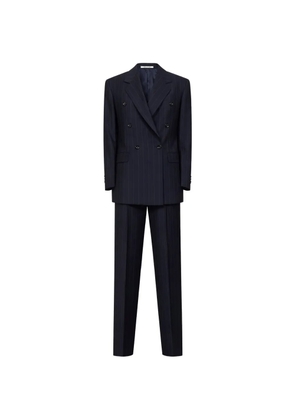 Tagliatore pinstriped double-breasted suits - Blue