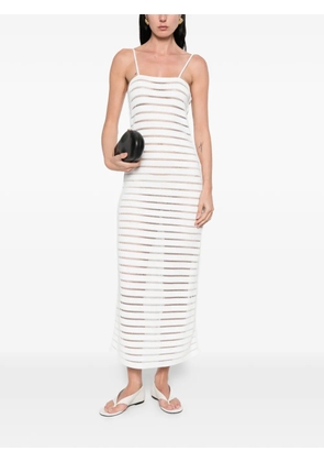 David Koma spaghetti-strap midi dress - White