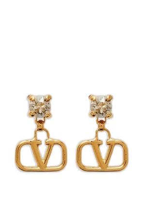 Valentino Garavani Vlogo Signature earrings in metal and Swarovski® crystals - Gold