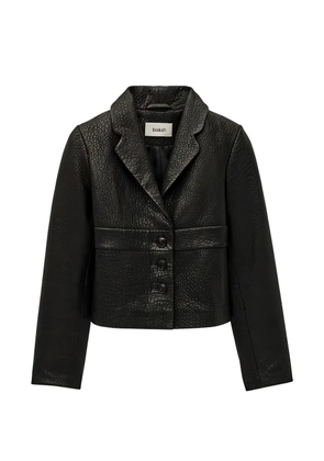 Ba&Sh leather cropped jacket - Black