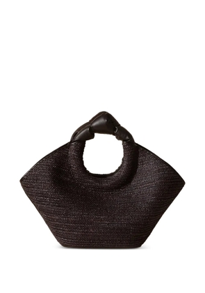 Hereu Castell raffia tote bag - Brown