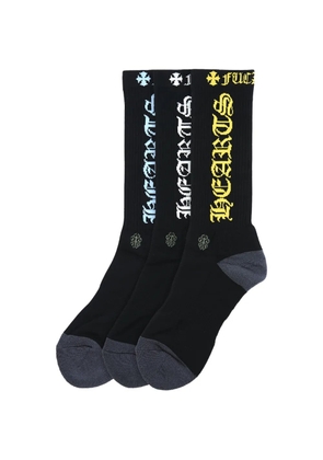 Chrome Hearts logo socks - Black