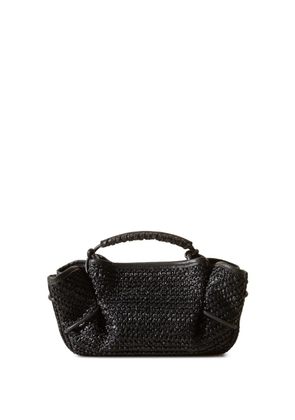 Hereu mini Arta raffia tote bag - Black