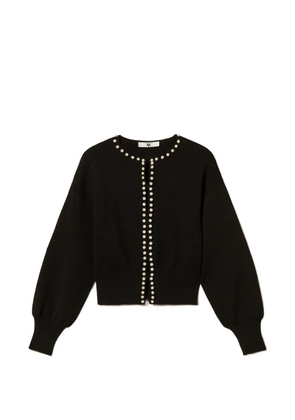 TWINSET pearl-embellished cardigan - Black