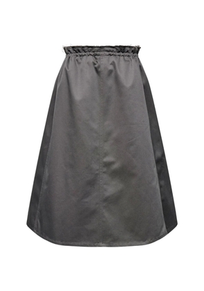 MM6 Maison Margiela ruffled-detail midi skirt - Grey