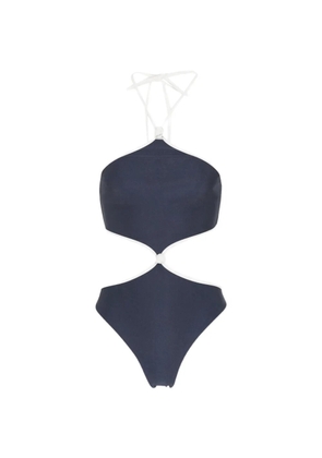 Cult Gaia cut-out knotted swimsuit - Blue