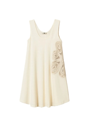 TWINSET crochet-appliqué dress - White
