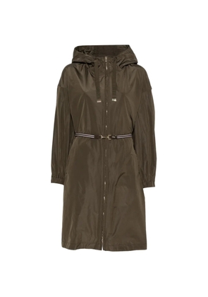 Max Mara belt-waist parka coat - Green