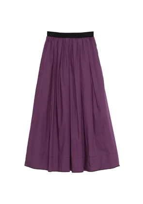 Tela Leda pleated midi skirt - Purple