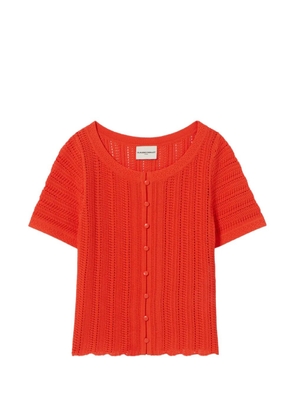 Claudie Pierlot button knitted top - Orange