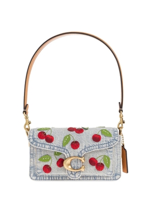 Coach cherry embroidered tote bag - Blue