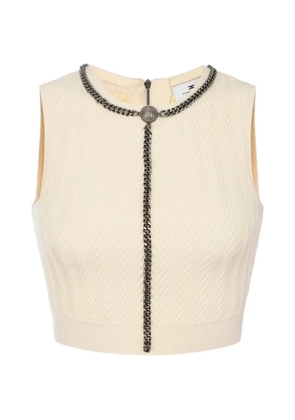 Elisabetta Franchi chain-trim top - Neutrals