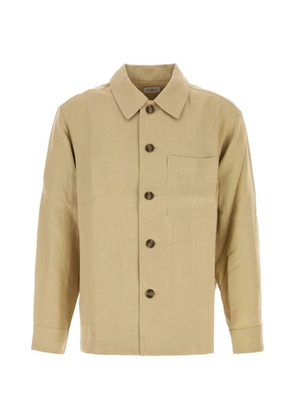 Le Kasha button linen overshirt - Neutrals