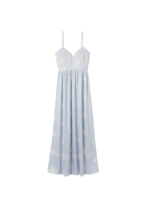 Claudie Pierlot floral embroidered midi dress - Blue