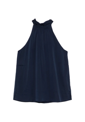 SILK95FIVE halterneck blouse - Blue