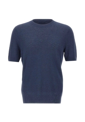 Gran Sasso woven-knit T-shirt - Blue