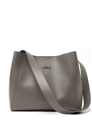 Peserico logo leather shoulder bag - Brown