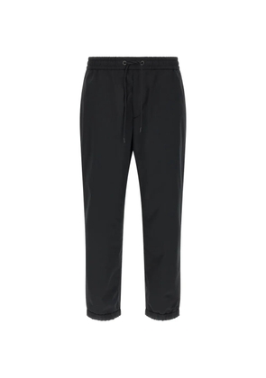 Moncler grosgrain tape trousers - Black