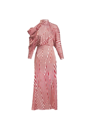 Silvia Tcherassi Lisa striped midi dress - Red