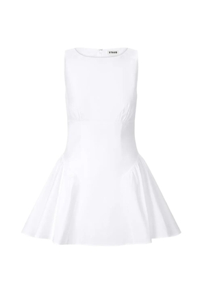 STAUD GWEN panelled mini dress - White