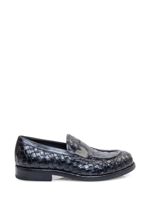 ducanero woven leather loafers - Blue